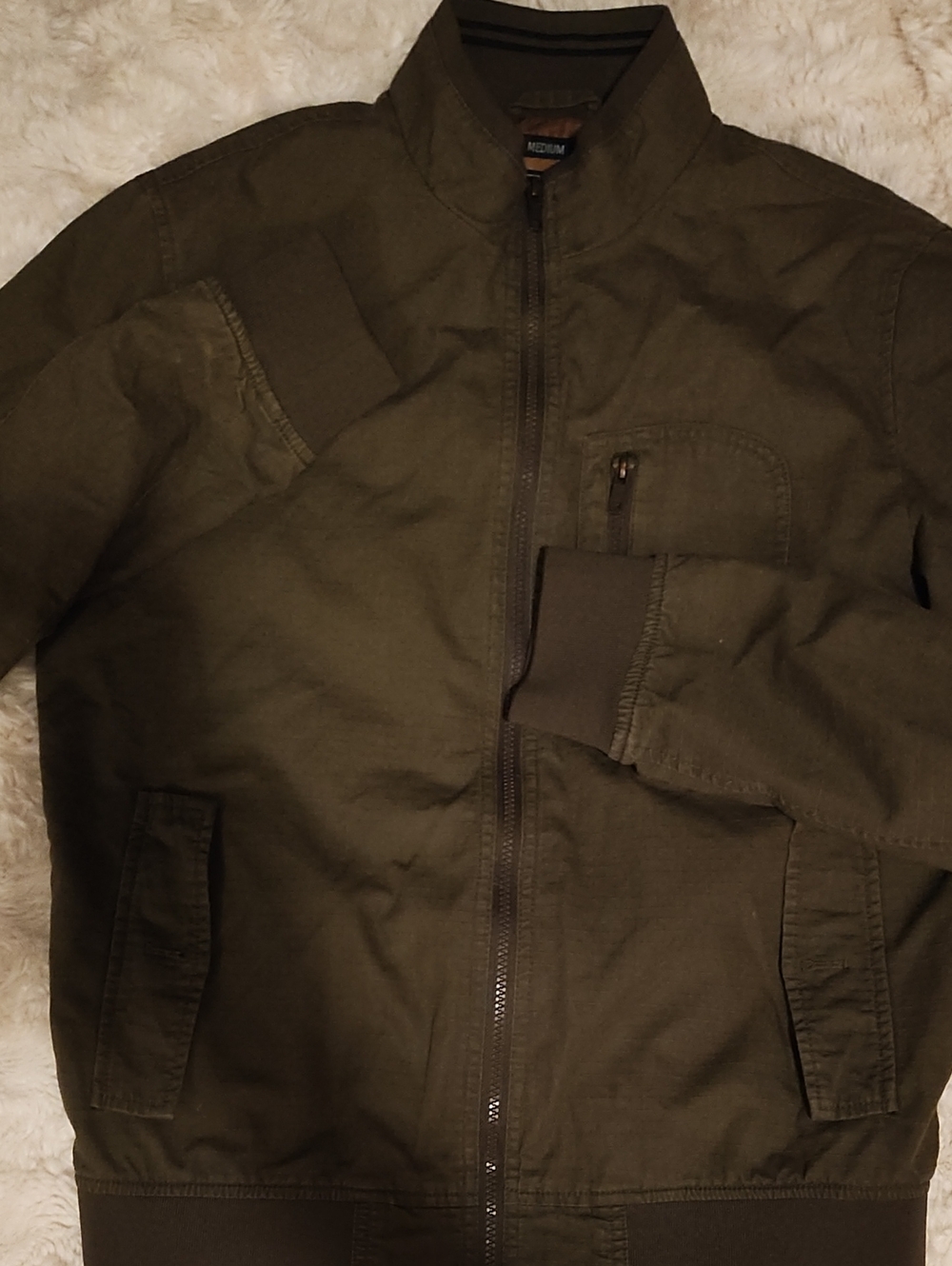 American Rag Olive Green Bomber Jacket